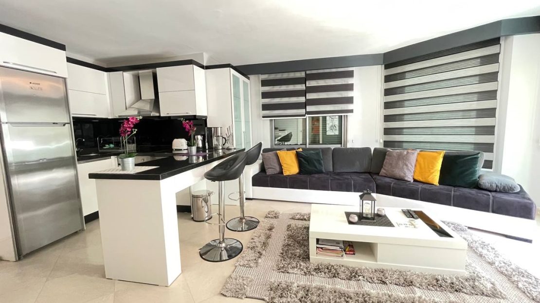 2 Bedrooms furnished lux apartment Alanya-Obagöl