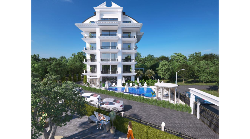 For Sale 1+1Flats Oba/Alanya