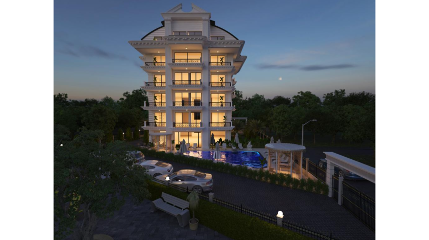 For Sale 1+1Flats Oba/Alanya