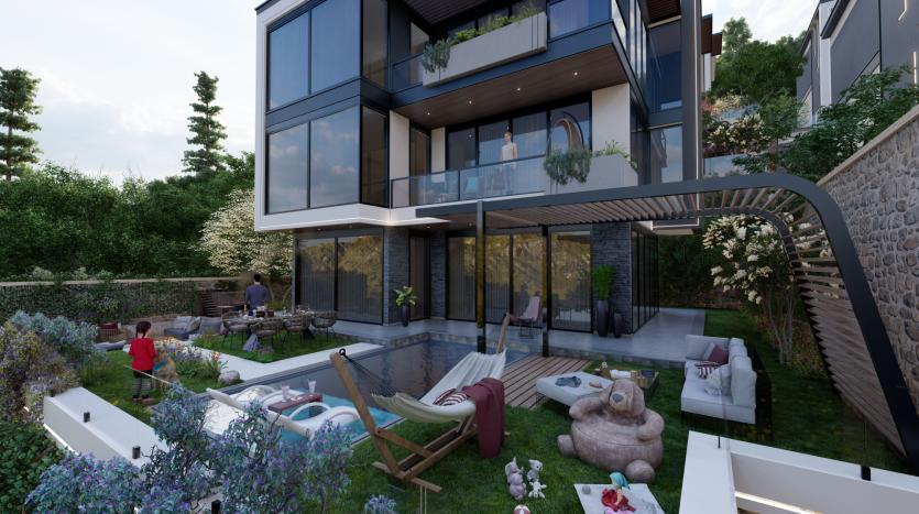 4+1 Villas For-Sale In-Bektas