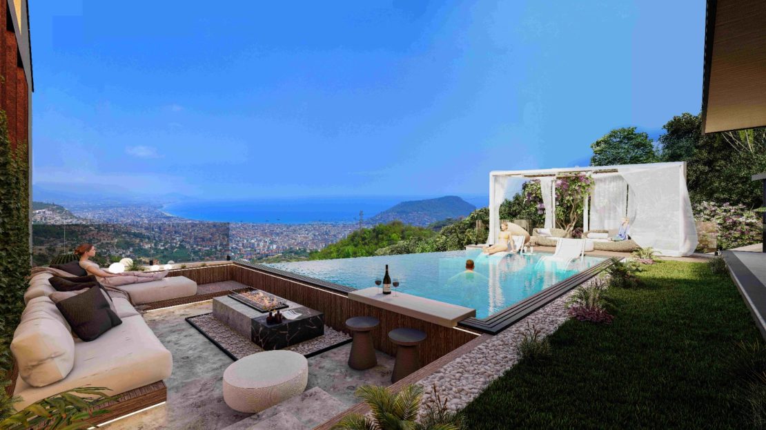 3+1 Private Villa For Sale Tepe/Alanya